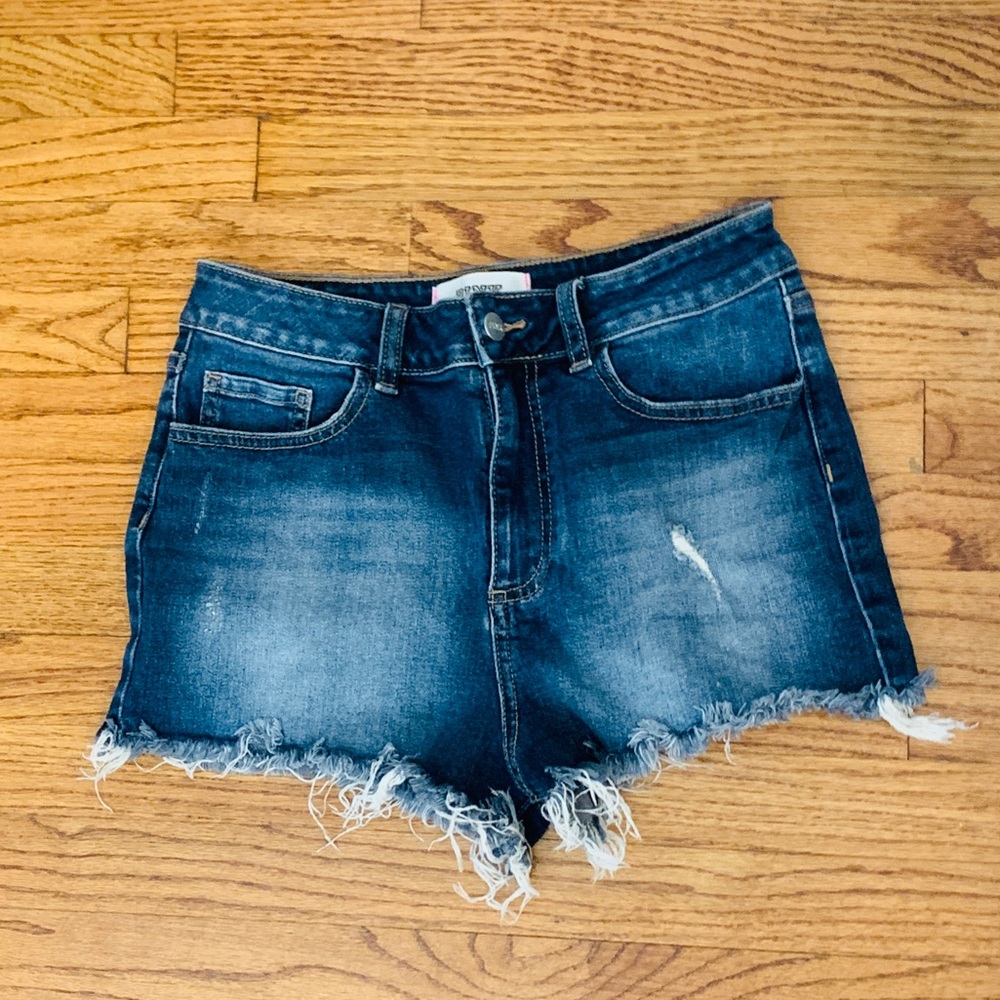 PINK jean shorts